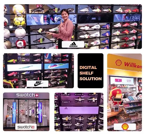 VETO Androids Ultra Wide Digital Shelf Edge Advertising Screen High Contrast Bar LCD Display For Retail Store