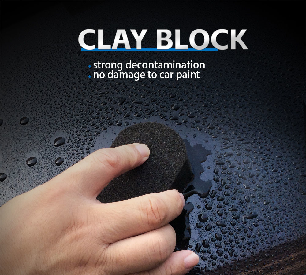 Environmentally Friendly Green Black Car Clay Block With Nano Clay Material
