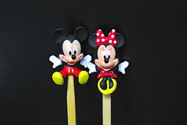 Various Styles Disney Character Figures Bamboo Ear Pick For Souvenir