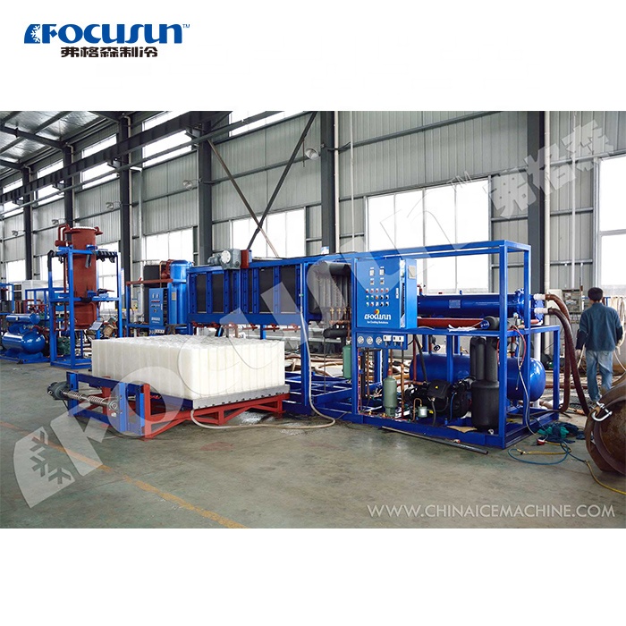 1800*1200*2000mm Block Ice Machine with Direct Refrigeration from Focusun 6kw Power