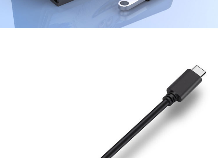 USB Type C Male to USB 2.0 A Female OTG Adapter Cable for Phone Laptop