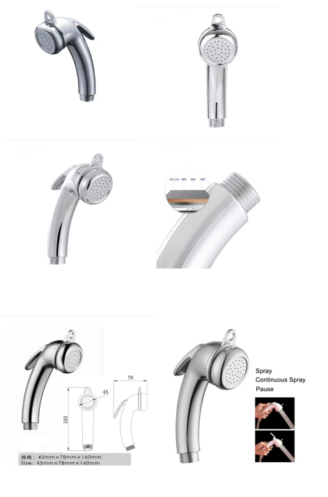 Bathroom Shower Pressurized Water Gun With Modern Design And Online Technical Support