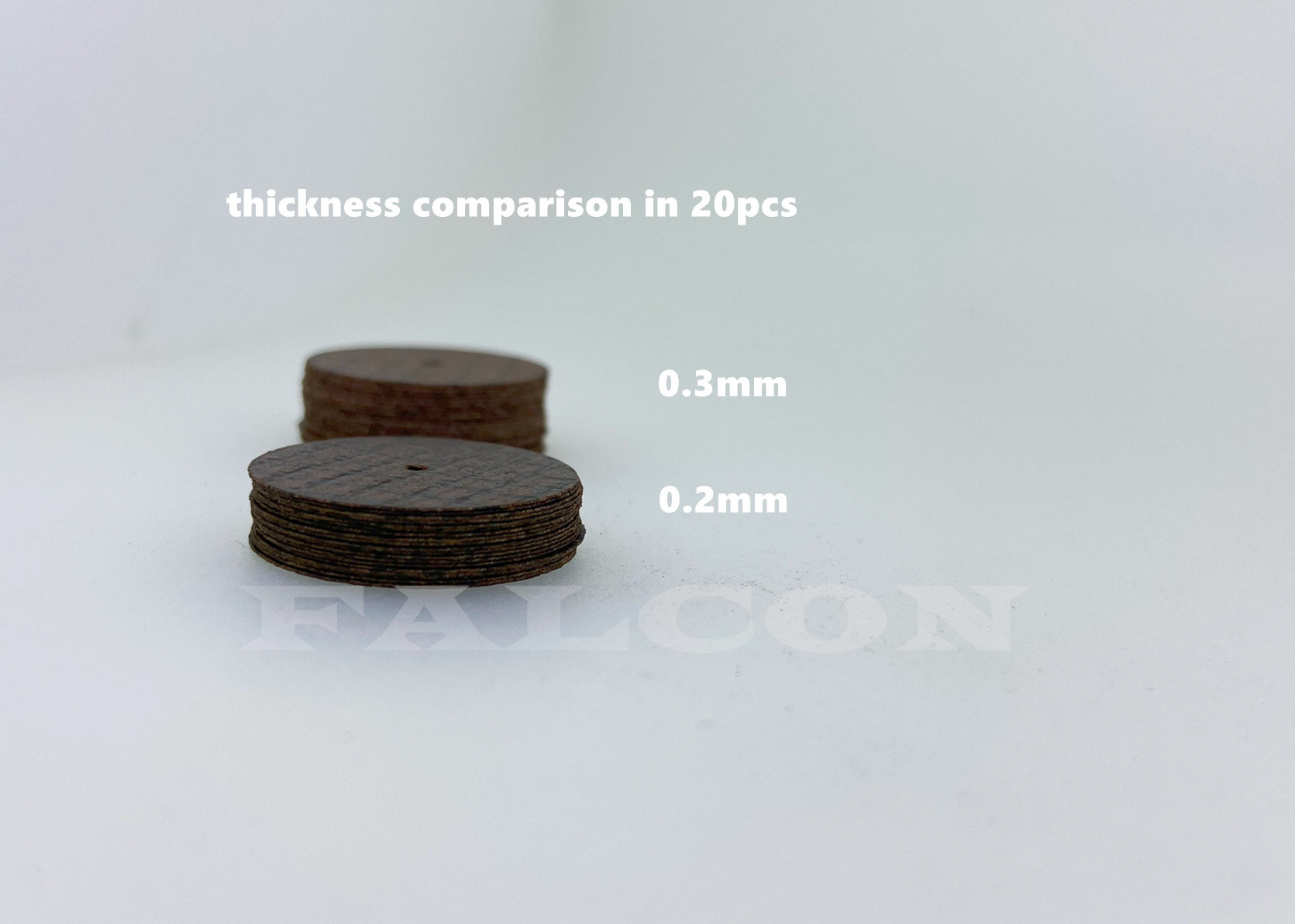 Red Dental Diamond Discs 0.2mm 0.3mm Thick Reinforced Cutting Wheel For All Ceramics
