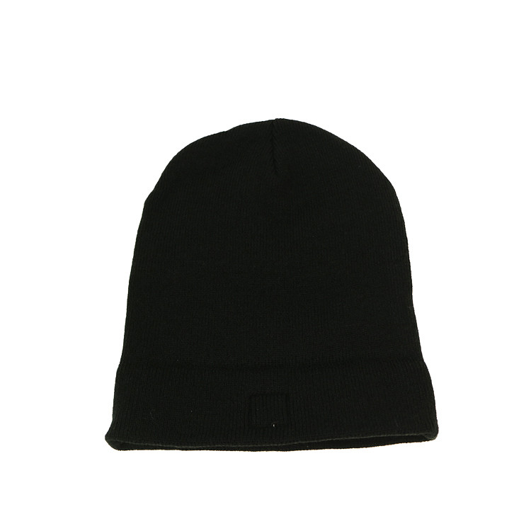 Unisex Plain Winter Knit Beanie Hats Pure Color Private Labels