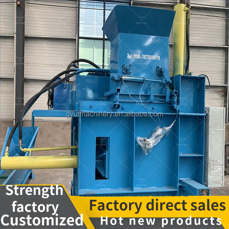 PLC 1000g Per Bag Sawdust Baler Hydraulic Press Wood Shaving Horse Bedding Tunisia