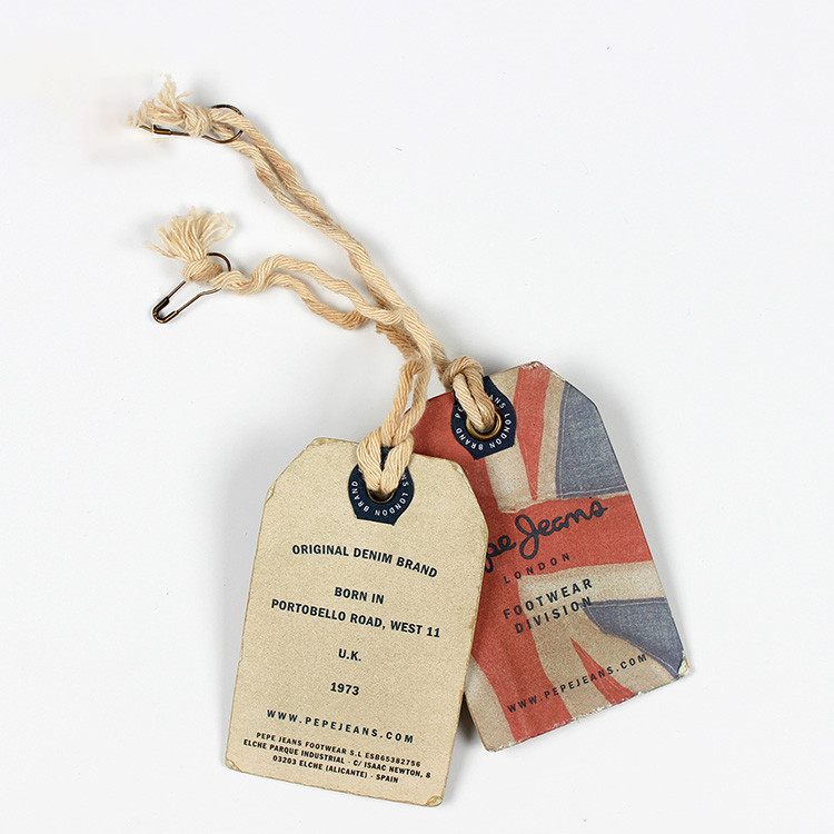 Free Logo Design Custom Brand Name Clothing Tags Garment Clothes Labels Hang Tag