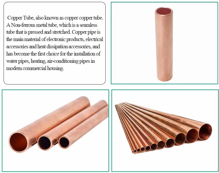 High Purity 63mm Copper Pipe For Air Conditioners Customizable Durable