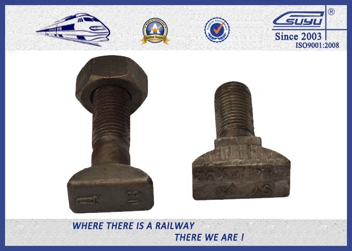 Q235 5.6 8.8 Class HS26 / HS32 Railway Bolt Plain Railroad Bolts