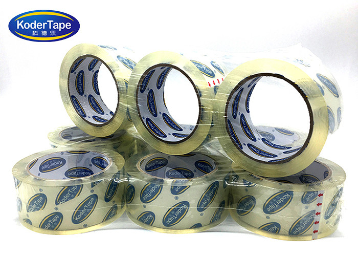High Tack Crystal Clear Bopp Adhesive Tape With No Bubble , Adhesive Bopp Tape