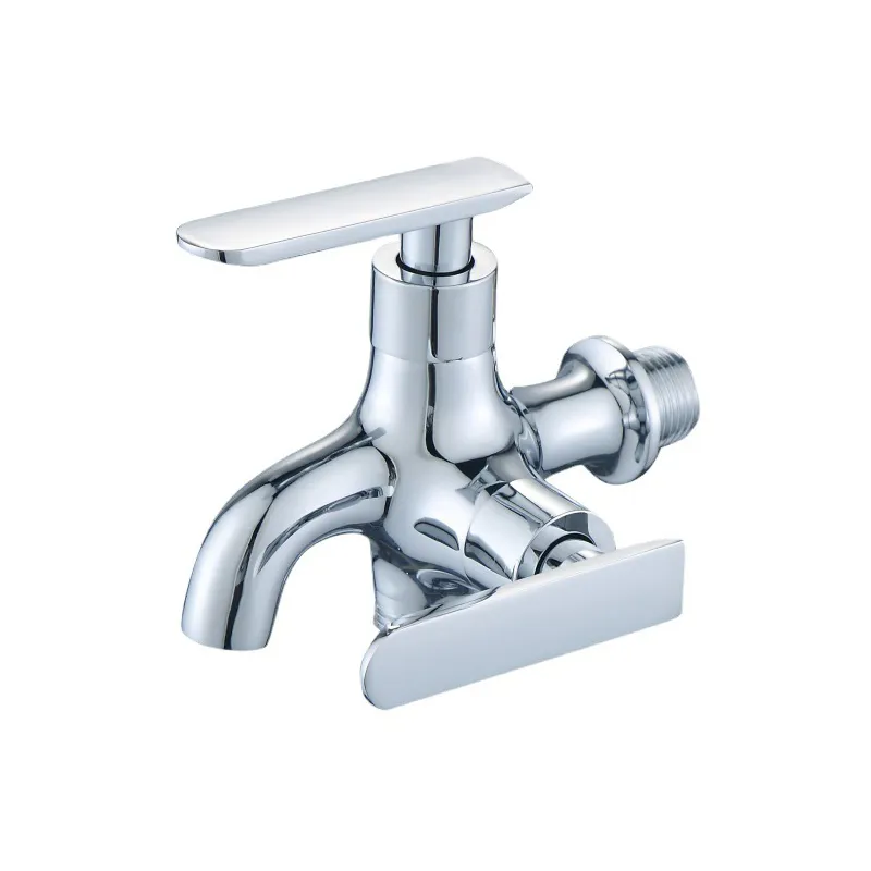 Modern Double Outlet Down Kitchen Mixer Sink Faucets ForWashing Machine Basin