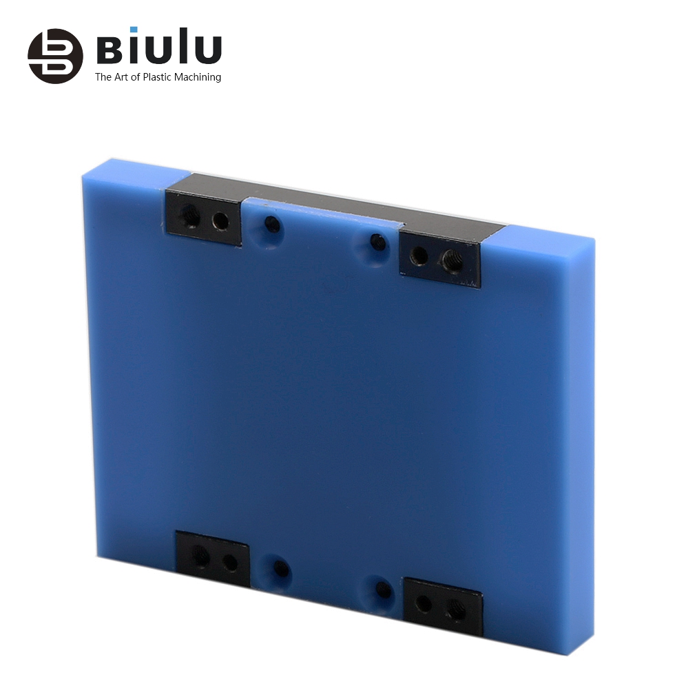 Blue Color Cast Nylon Sheet , Cnc Turning Parts Mrico Machining OEM / ODM