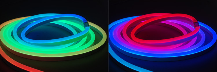 IP68 DMX512 Outdoor LED Neon Flex Light Digital RGB Neon LED Kit