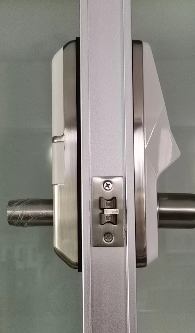 Zinc Alloy RFID Hotel Lock White Electronic Door Handle Lock
