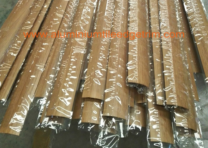 wood grain aluminium floor transition door bar
