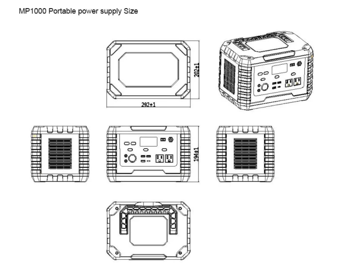 OEM ODM lifepo4 lithium battery 1000W Power Supply Solar Generator lithium battery packs For Outdoor RV EV Camping