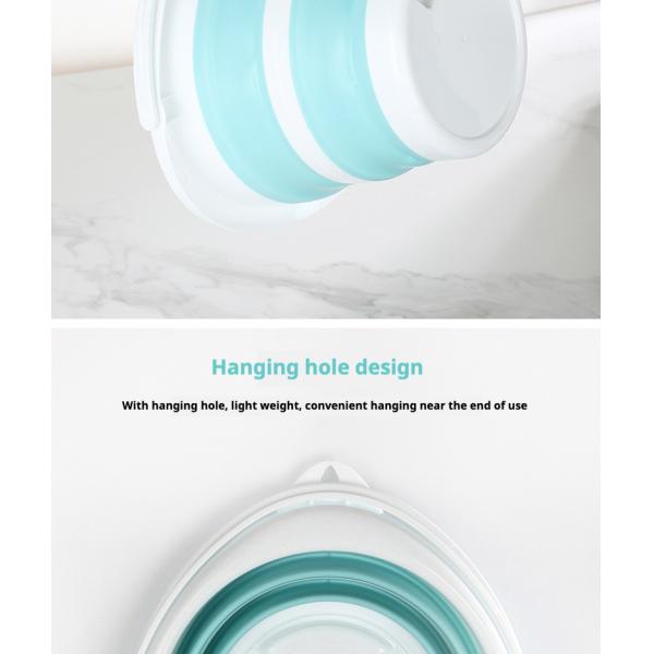 Portable Foldable Plastic Bucket Lightweight Design Easy To Store