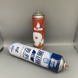 Premium Refillable Aerosol Empty Lighter Cans Universal Butane Fuel Canisters