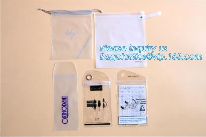 Slider Zip lockk Mobile Phone Clear Vinyl PVC Bag, matte frosted PVC slider zipper bag plastic bag with zipper, resealable