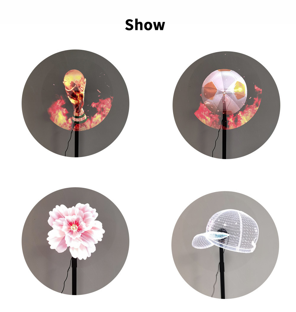 Mini 3D Hologram Fan Display 42cm 224 LED 420x71x40mm
