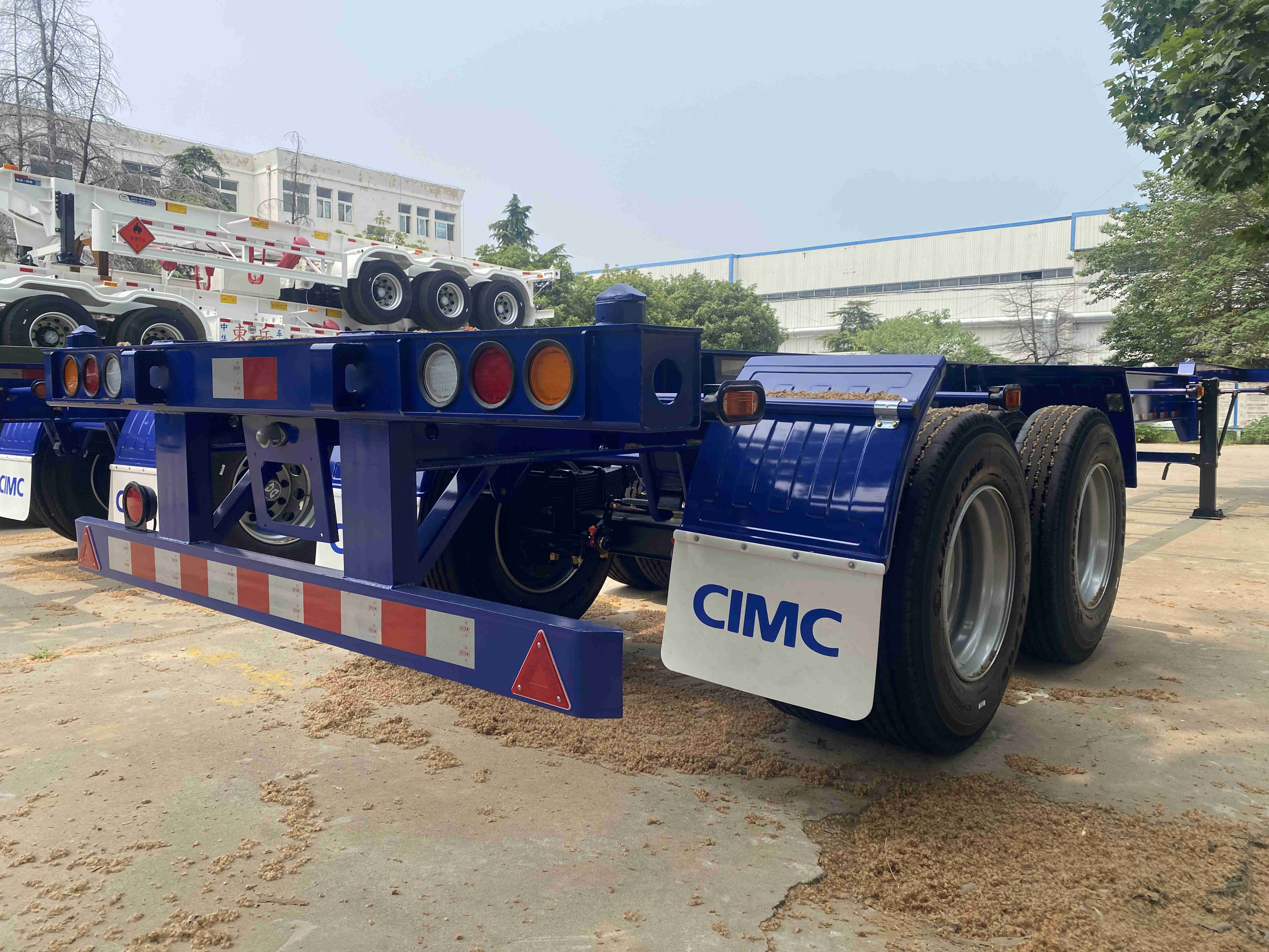 CIMC Steel 3-Axle Container Transport Semi-Trailer with Mechanical or Air Suspension
