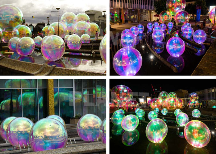 Wedding Decoration PVC Reflective Huge Inflatable Christmas Balls Giant Inflatable Mirror Ball