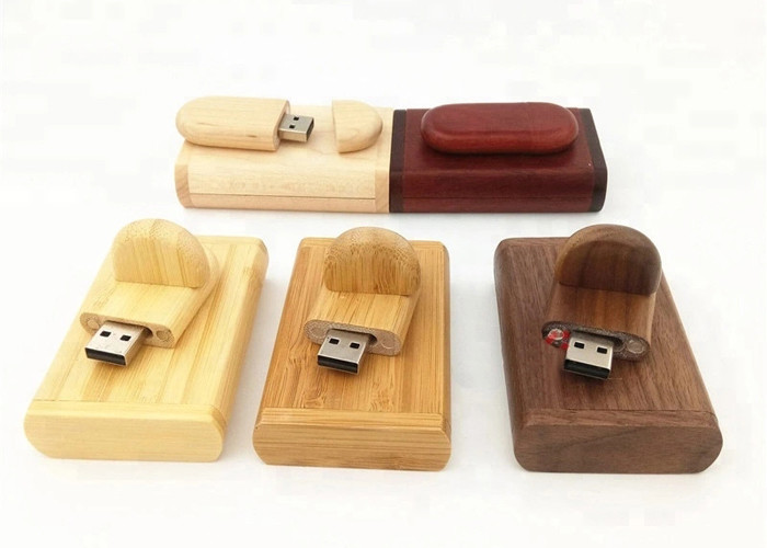 Eco Friendly Custom Usb Flash Drives , Wood USB Flash Drive 4GB 8GB 16GB