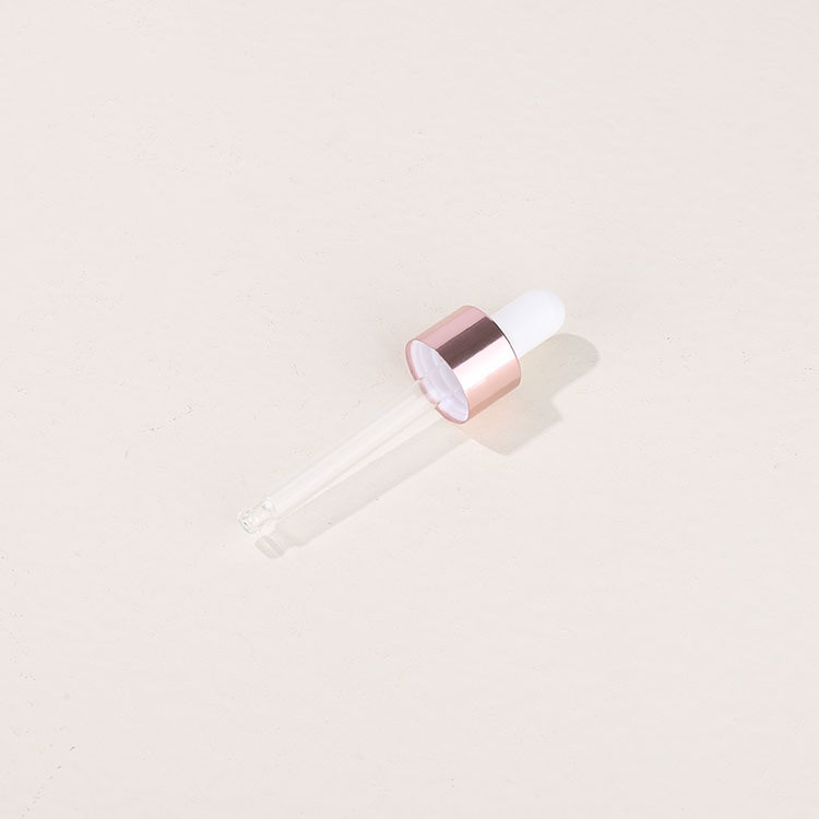 Round Glass Cosmetic Containers Pink Dropper Bottle 10ml To 100ml