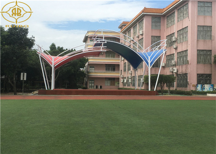 Sports Field Space Sunshade Metal Structure Tension Membrane Stadium Bleachers