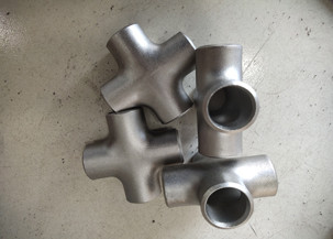 SCH10 WP304 Seamless Pipe Fittings Cross , 4 Way Cross Pipe Fitting