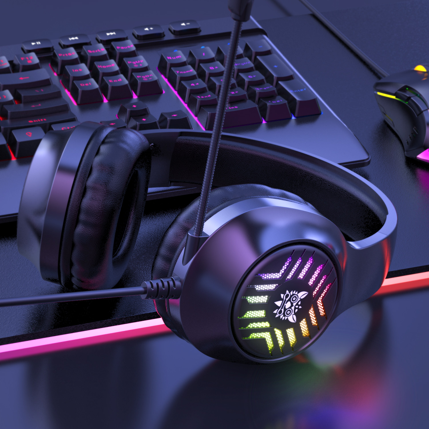 Ipx-5 3.5mm 4Pin Wired Game Headphone 100mA With Mic