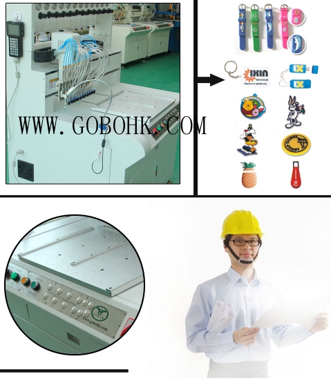 fast program dispensing machine soft pvc automatic dispensing machine 12 color servo motor