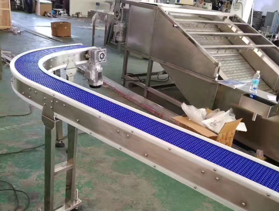 Turning Series Flat Curved Belt Conveyor Machine Convyor System