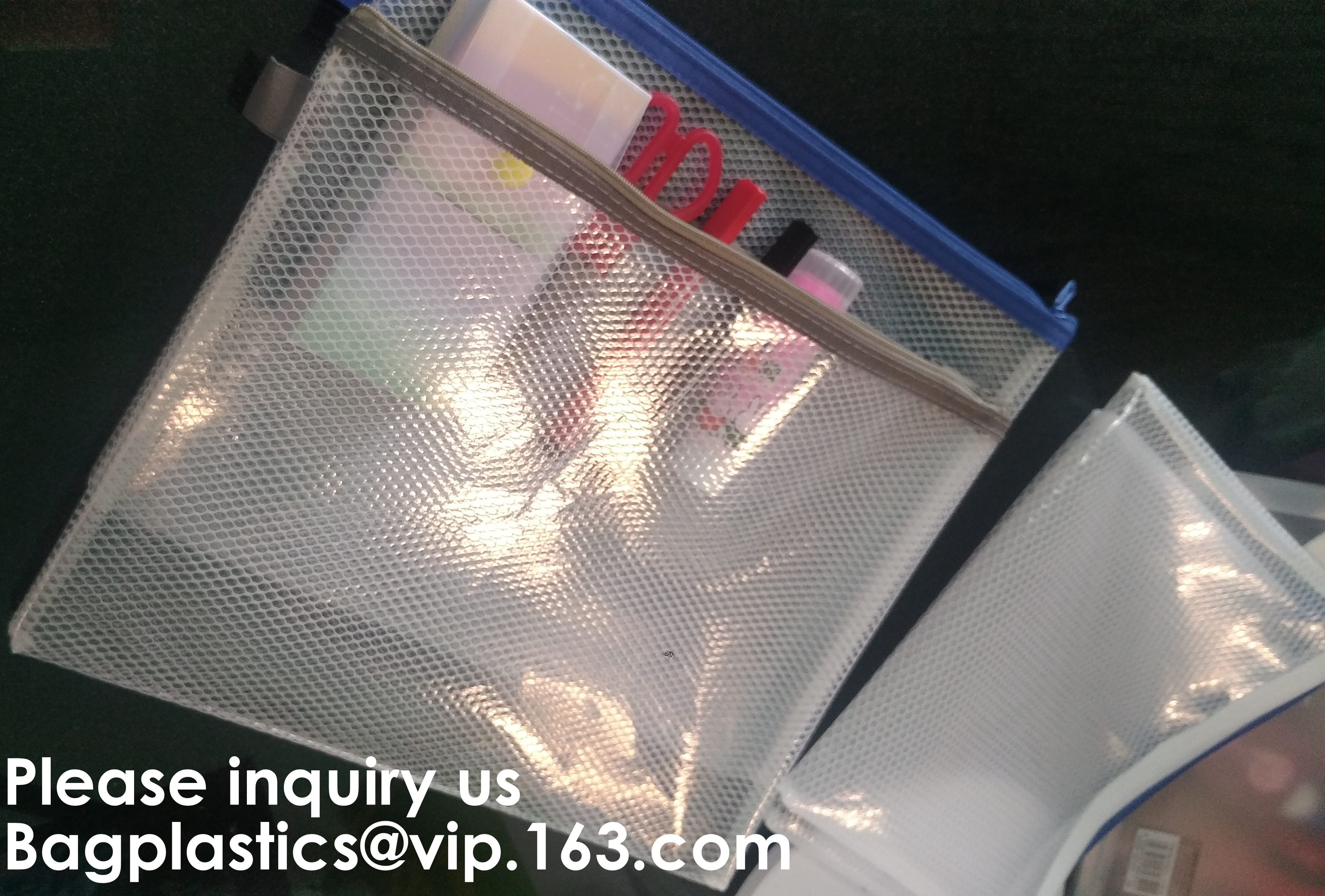Resealable Clear Reclosable Stand Up Pouches Plastic Seal Zip Lock Bags Poly Bag,gridding document zip bag with metal ho