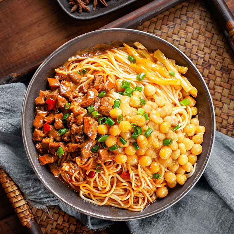 Light Yellow Dried Chinese Egg Noodle 0.3kg Made with Wheat Flour Ingredients