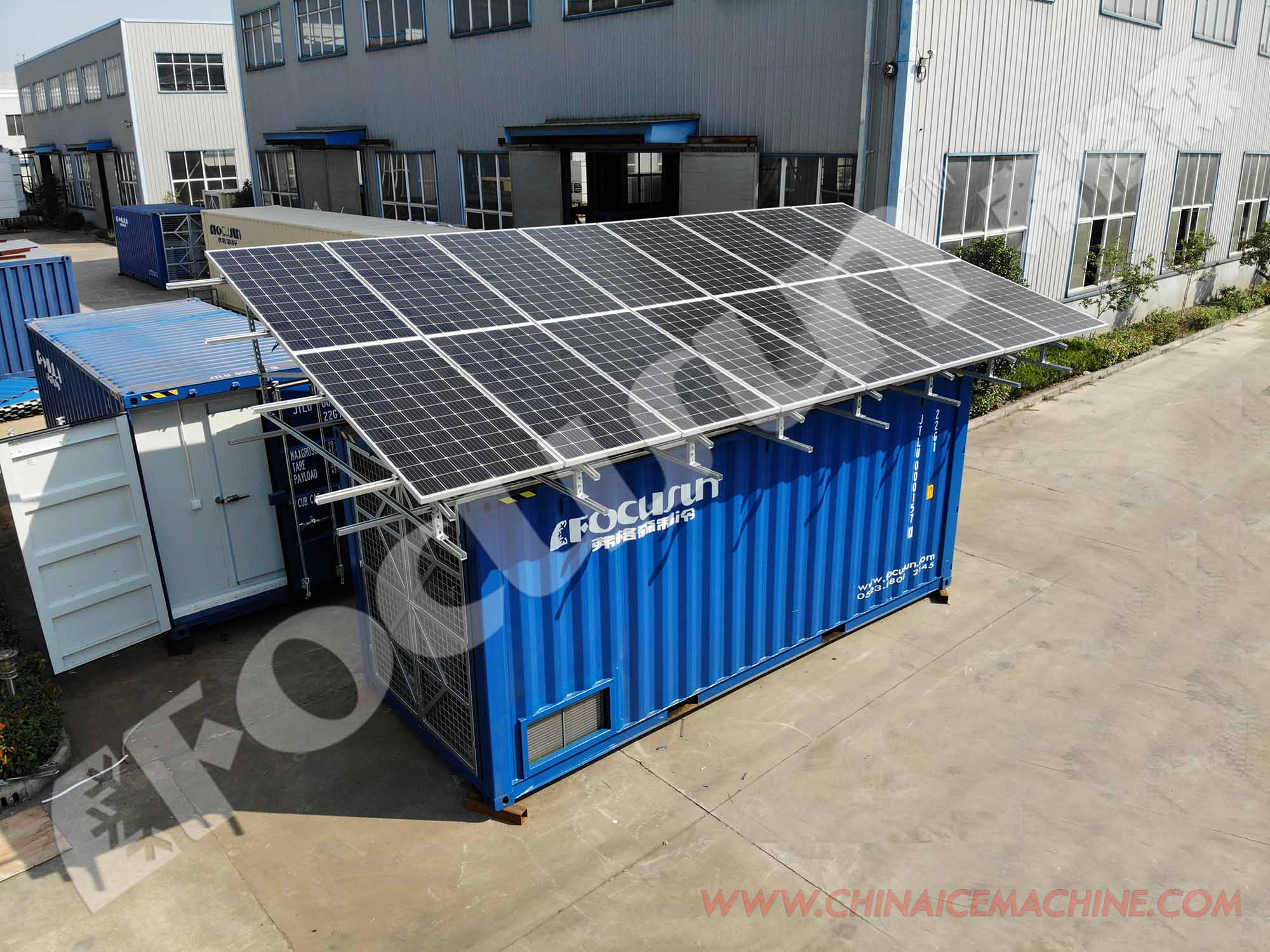 Non-Pollution and Safe Containerized Solar Powered Cold Room for Storage