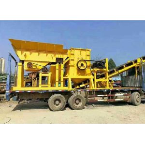 China 30tph Basalt Gravel Mobile Portable Stone Crusher Machine on sale