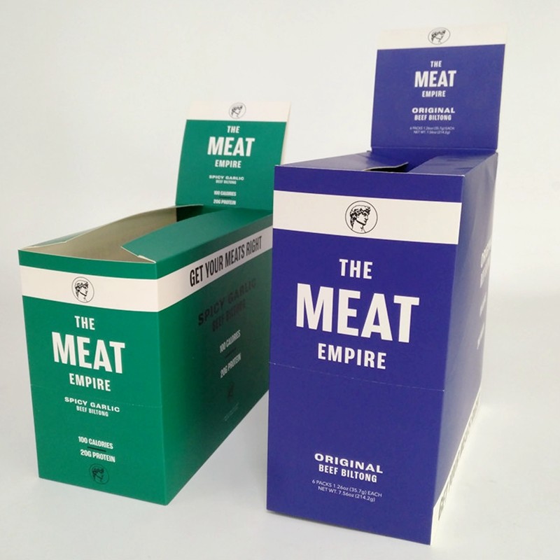 Custom Printed Beef Biltong Collection Paper Box Cake Chocolate Corrugated Cardboard Display Boxes
