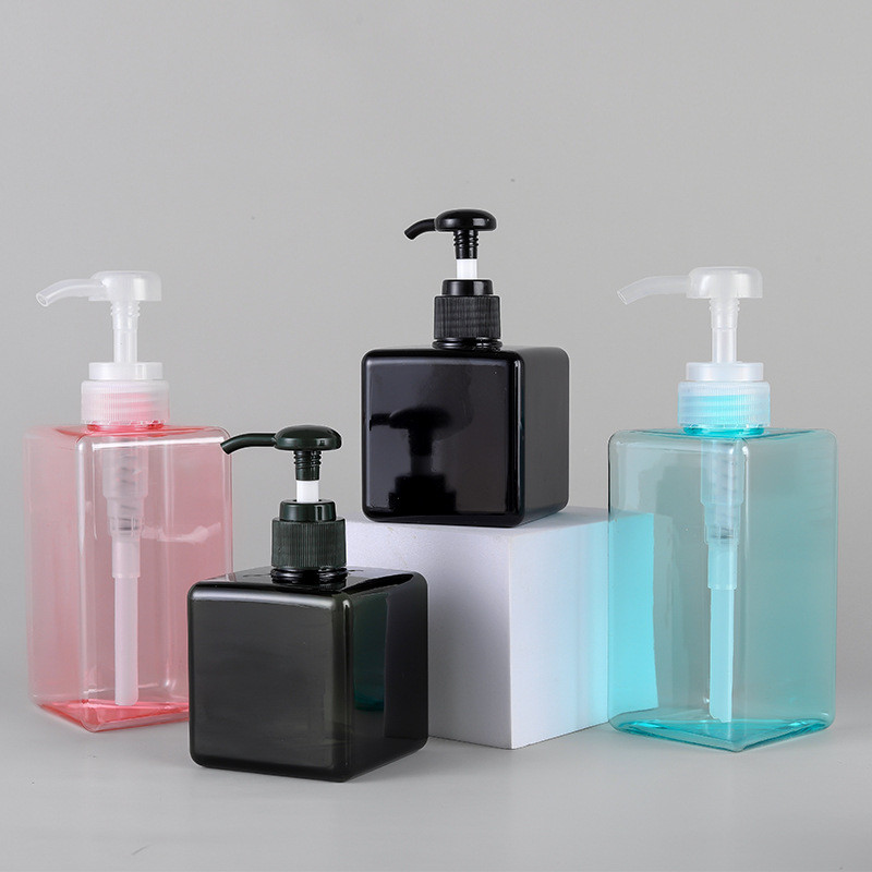 Green Plastic Shampoo Pump Bottles Refillable 8.4oz 15oz 21.5oz 450ml 650ml 500ml Petg Bottle