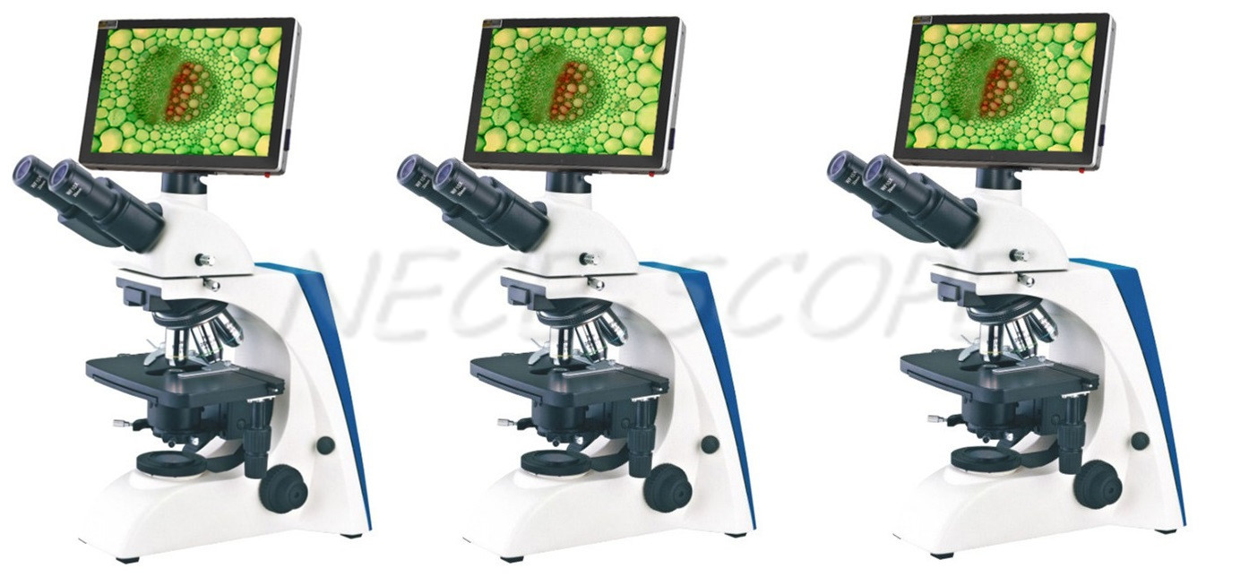 Biological Digital LCD Screen Microscope 1600X With Android OS System