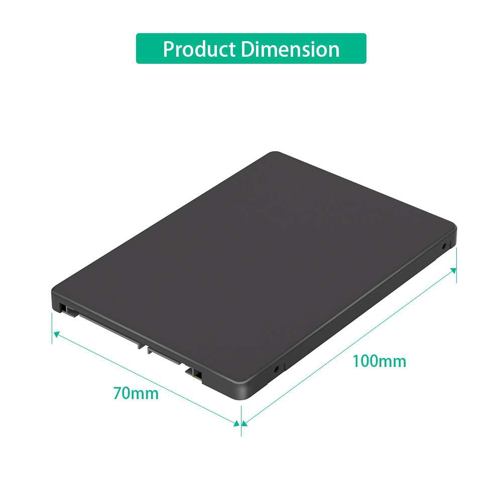 2 In 1 Combine M.2 NGFF Key B & MSATA SSD To 2.5 SATA3 Adapter With Plastic Enclosure