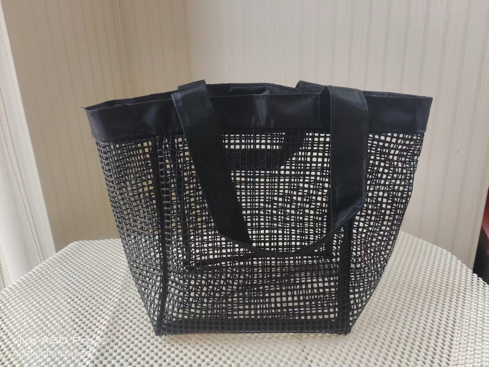 Strong Load Bearing Capacity Shopping Bag Beach PVC Mesh Bag Custom Design Logo