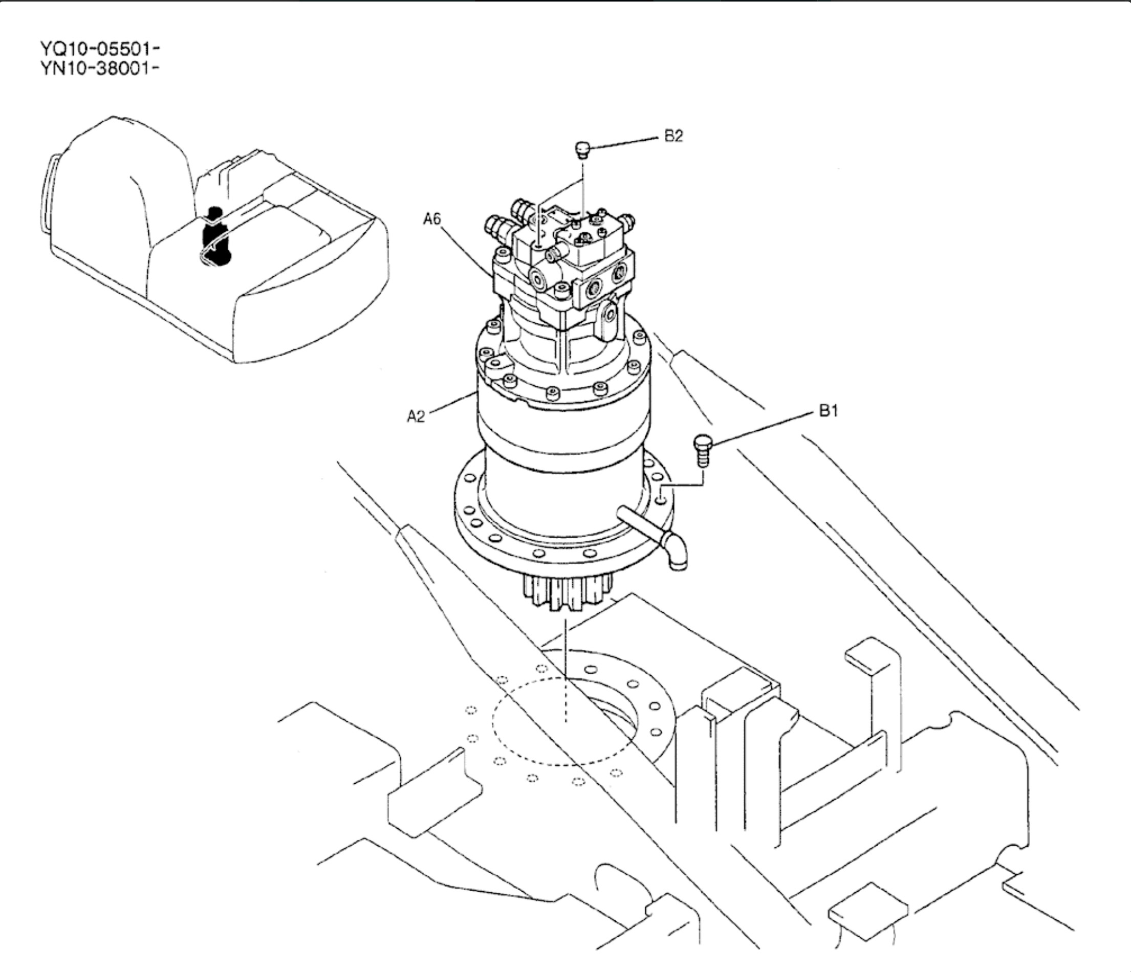 Kobelco Excavator Swing Gearbox For SK200-6 SK200-6E SK210-6 SK210-6E Swing Reducer