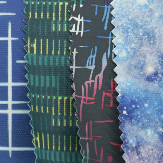 100% Nylon Printing Coating Waterproof Durable Fabric For Backpack 0.35-0.4mm