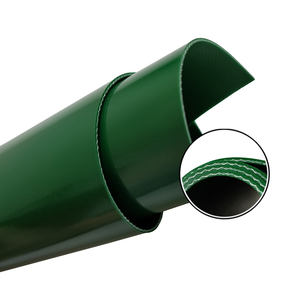 Light Duty Transport Green Pvc Conveyor Belt For Assemble Line