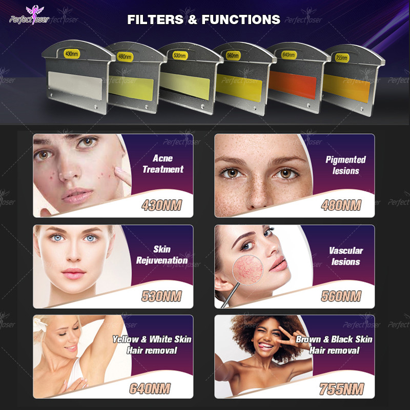 IPL Laser Freckle Removal Machine Elight 2500W 600000 Shots