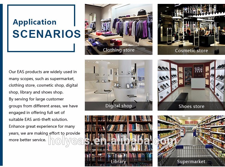Retail security system eas portable rf label integrated deactivator counter top soft label demagnetizer