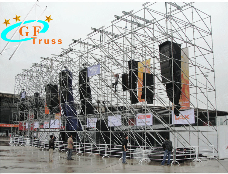 Silver Aluminum Layer Truss Event Outdoor Truss System Heavy Duty