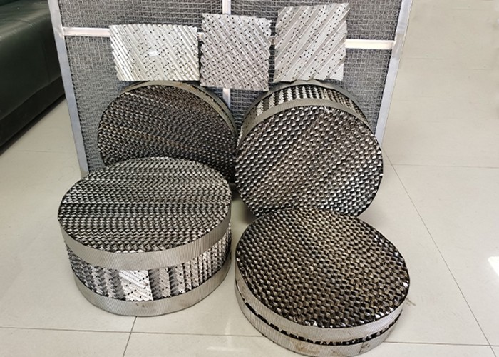 Metal Corrugated Plate Distillation Column Packing 304 Stainless Steel