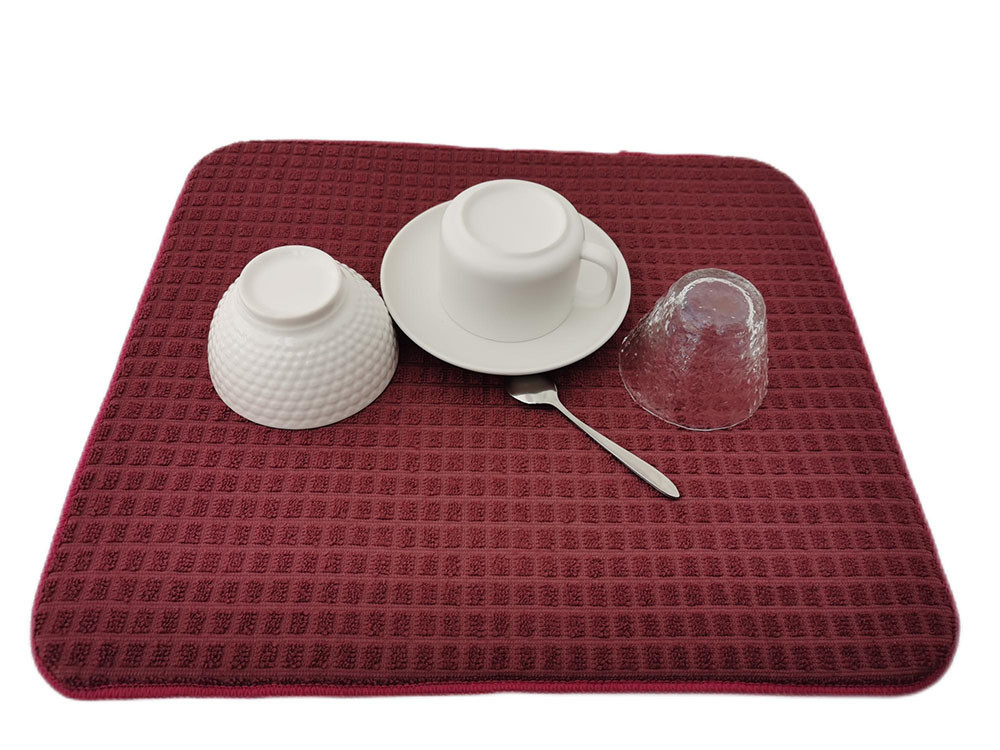 High Quality Custom Kitchen Counter Top Microfiber Dish Drying Drainer Boards Mat