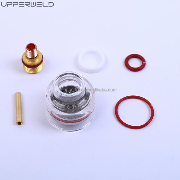 Large Champagne Clear Nozzle Ceramic Gas Lens Collect for Welding Torch Red Color